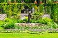 Private garden of Farmer house in Alexandria park in Peterhof, St. Petersburg, Russia Royalty Free Stock Photo