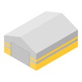 Private hangar icon, isometric style Royalty Free Stock Photo