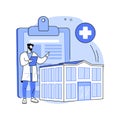 Private healthcare abstract concept vector illustration.