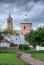 Private Houses and Church of Boris and Gleb before Storm Suzdal