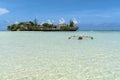 Private island in Zanzibar Royalty Free Stock Photo