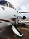 Private Jet parked at an Airport.