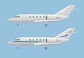 Private jet vector icon. Business jet illustration Royalty Free Stock Photo