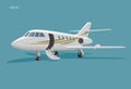 Private jet vector icon. Business jet illustration Royalty Free Stock Photo