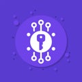 private key icon for web and apps Royalty Free Stock Photo