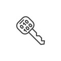 Private Key line icon