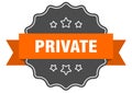 private label. private isolated seal. sticker. sign