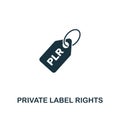 Private Label Rights (Plr) icon. Creative element design from content icons collection. Pixel perfect Private Label Rights (Plr)