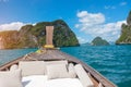 Private longtail boat trip, Krabi, Thailand. landmark, destination, Asia Travel, vacation, wanderlust and holiday concept Royalty Free Stock Photo