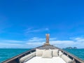 Private longtail boat trip, Krabi, Thailand. landmark, destination, Asia Travel, vacation, wanderlust and holiday concept Royalty Free Stock Photo