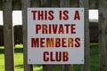 Private Member's Club Royalty Free Stock Photo