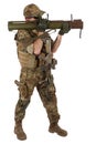 Private Military Contractor with RPG rocket launcher Royalty Free Stock Photo