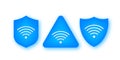 Private network icon. Security wifi internet and Private network. Virtual private network. Vector stock illustration.