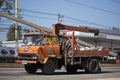 Private Old Hino Truck with crane.