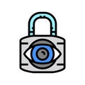 private padlock color icon vector illustration Royalty Free Stock Photo