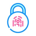 private padlock color icon vector illustration Royalty Free Stock Photo