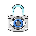 private padlock color icon vector illustration Royalty Free Stock Photo