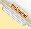 Private Personal Information Sensitive Documents Records Folder