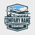 Private plane rental company ready made logo template set
