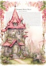 The Private Press and Prosaic Fairy House: A pencil illustration