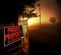 Private Property entrance