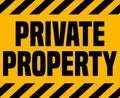 Private Property Sign. Royalty Free Stock Photo