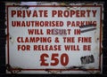 Private Property Unauthorised Parking