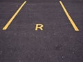 Empty Reserved Car Parking Bay Royalty Free Stock Photo