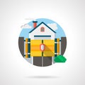 Private residence secure color detail icon Royalty Free Stock Photo