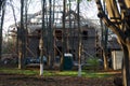 Private Residential House under Construction at forest Royalty Free Stock Photo