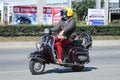 Private Scooter Motorcycle, Old Vespa.