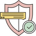 Private secret chat secure icon vector logo