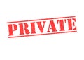 PRIVATE Stamp Royalty Free Stock Photo