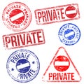 Private Stamps Royalty Free Stock Photo