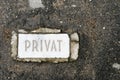 Private in stone