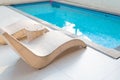 private swimming pool at horizontal composition Royalty Free Stock Photo
