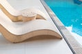 private swimming pool horizontal composition Royalty Free Stock Photo