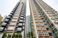 Hong Kong Apartment Buildings, private tenements in Hong Kong, China Royalty Free Stock Photo