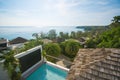 Private villa sea view luxury home Royalty Free Stock Photo