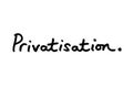 Privatisation Royalty Free Stock Photo