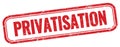 PRIVATISATION text on red grungy vintage stamp Royalty Free Stock Photo