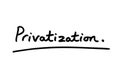 Privatization Royalty Free Stock Photo