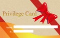 Privilege card