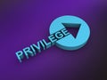 privilege word on purple