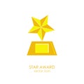 Prize award star icon