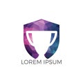 Prize Cup logo design. Royalty Free Stock Photo