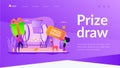 Prize draw landing page template.