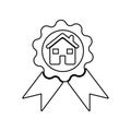 prize house icon. Element of zoo for mobile concept and web apps icon. Outline, thin line icon for website design and development