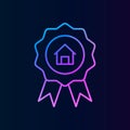 Prize, house nolan icon. Simple thin line, outline vector of real estateicons for ui and ux, website or mobile application