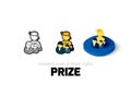 Prize icon in different style